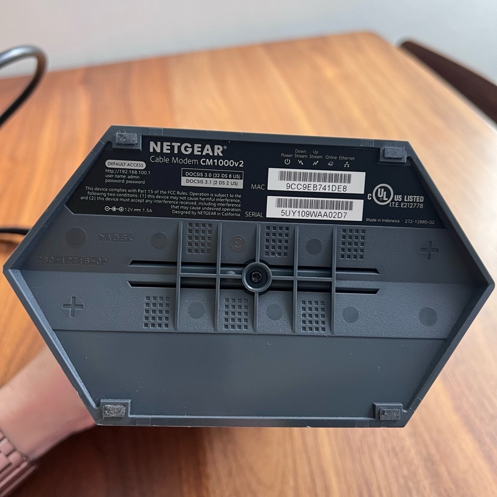 Netgear Cable Modem. Model: CM1000v2 - Picture 4 of 5